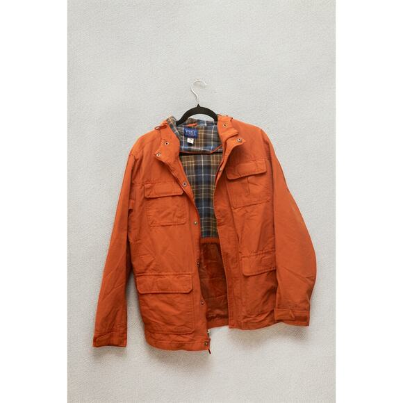 Simply Styled by Sears Canvas Field Jacket – Rust Orange with Flannel Lining M - Picture 3 of 4